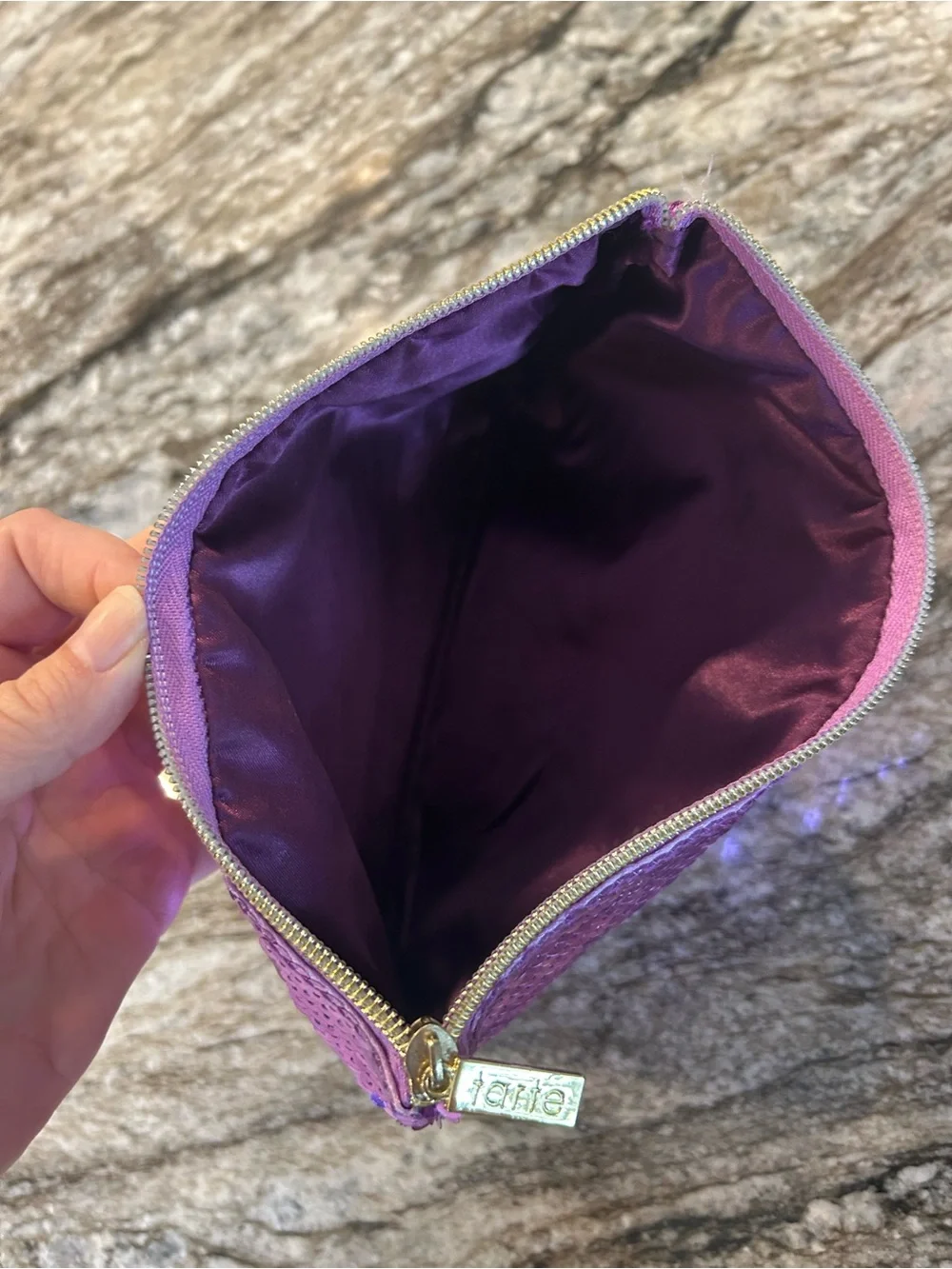 Tarte Sequin Flamingo Cosmetic Pouch